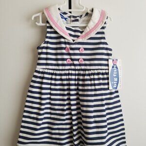 Nautical cotton dress